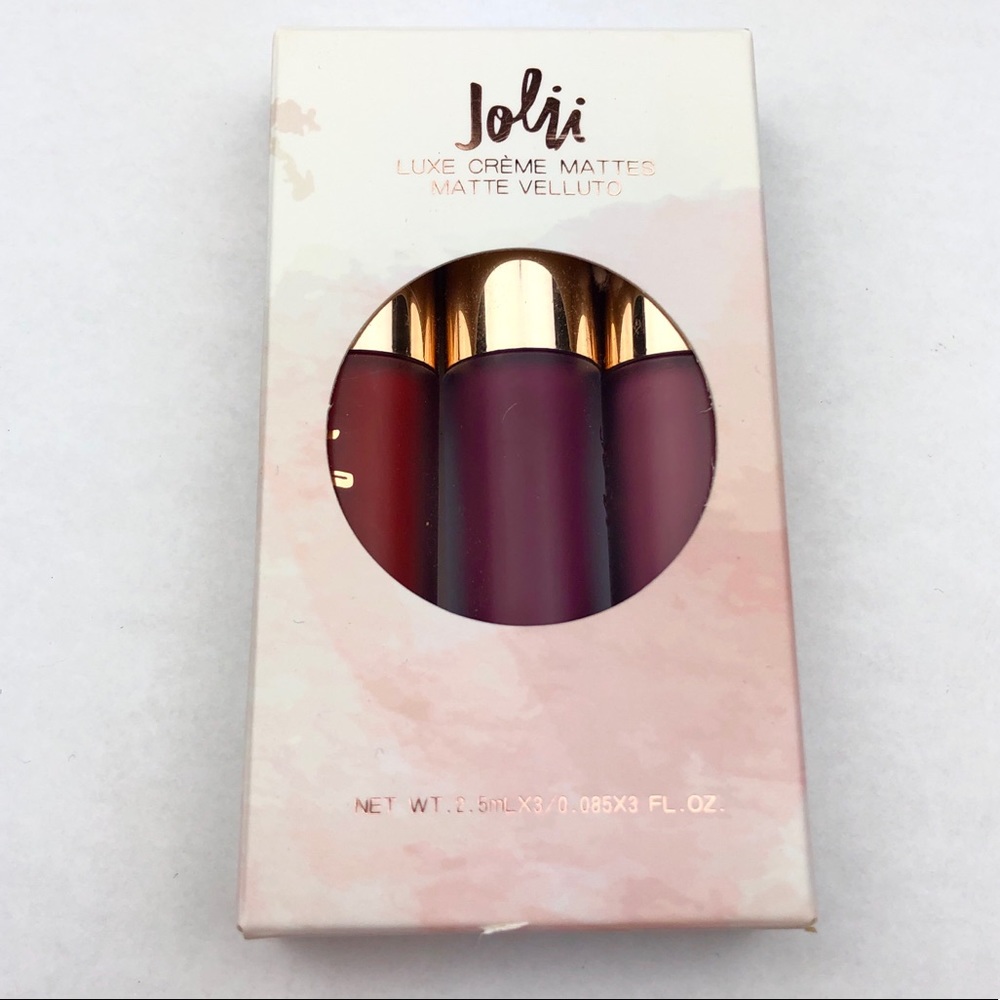 Jolii Cosmetics Luxe Creme Matte Lipstick Trio
